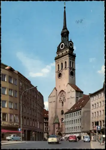 Ansichtskarte München Straßen Ansicht mit Autos u.a. VW Käfer 1967