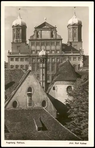 Ansichtskarte Augsburg Rathaus 1932