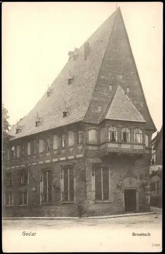 Ansichtskarte Goslar Strassen Ansicht am Brusttuch 1904