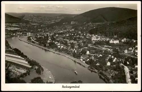 Ansichtskarte Neckargemünd Panorama-Ansicht Neckar Blick 1939