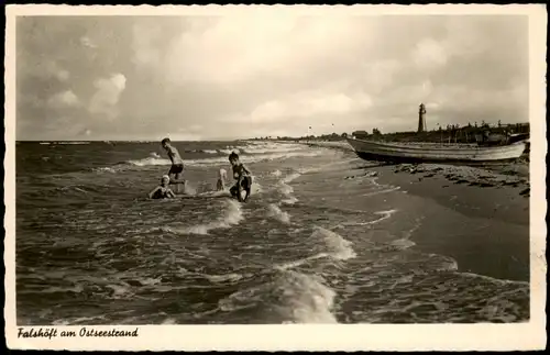 Pommerby-Amt Geltinger Bucht Falshöft Strand Kinder Leuchtturm 1957