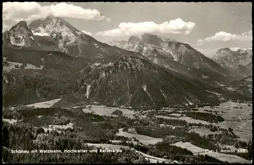 Ansichtskarte Schönau am Königssee Watzmann, Hochkalter und Reiteralpe 1960