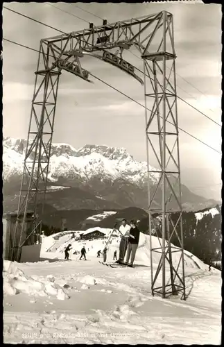 Ansichtskarte Berchtesgaden Skilift a. d. Roßfeld mit Untersberg 1964
