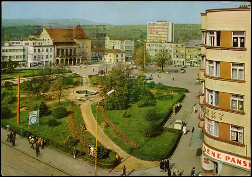 Postcard Zlin (Gottwaldov) Zlín Platz, Namesti Miru 1972
