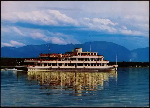 Starnberg M.S.-Seeshaupt Fahrgastschiffe/Personenschiffahrt Starnberger See 1987