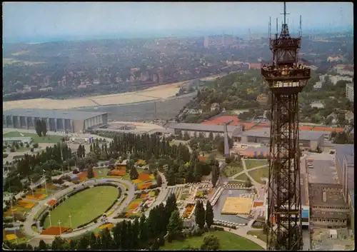 Charlottenburg-Berlin Luftbild Funkturm, Sommergarten 1965