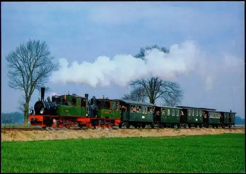 Ansichtskarte  Dampflokomotive Bruchhausen-Vilsen Heiligenberg - Asendorf 1988