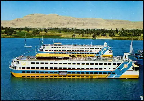 Postcard Ägypten (allgemein) Sheraton Nile Cruises Egypt Schiff 1988