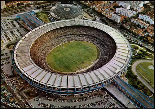 Postcard Rio de Janeiro Estadio Stadion Stadium - Luftbild 1982