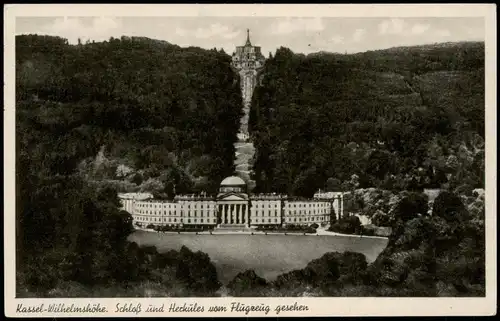 Ansichtskarte Bad Wilhelmshöhe-Kassel Cassel Herkules  1940  WK2 Feldpost