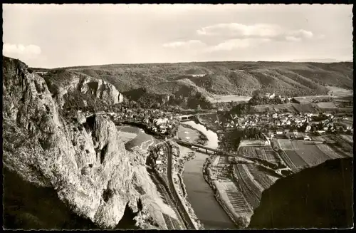 Ansichtskarte Bad Münster am Stein-Ebernburg Blick vom Rothenfels 1955