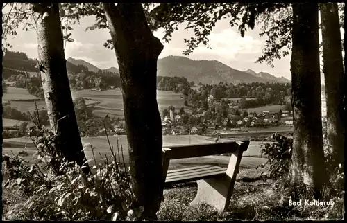 Ansichtskarte Bad Kohlgrub ,,Schöne Aussicht" Blick auf Ammergauer Alpen 1962