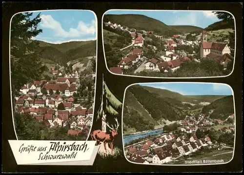 Ansichtskarte Alpirsbach 3 Bild: Stadtansichten 1972