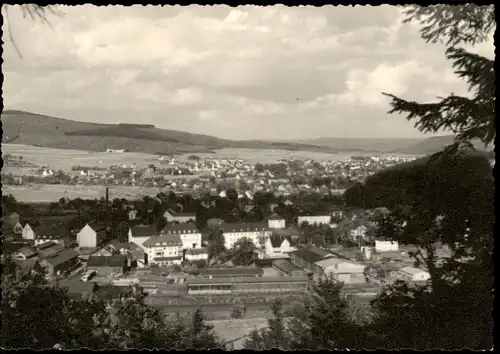 Ansichtskarte Kreuztal Blick auf die Stadt - Kr. Siegen 1958   gel. Nachgebühr