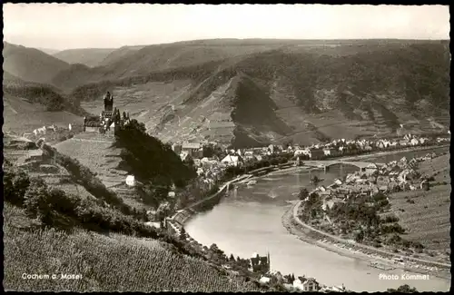 Ansichtskarte Cochem Kochem  Moseltal - Fotokarte 1955  gel. Bahnpoststempel