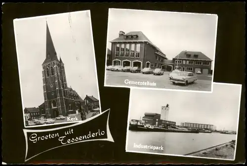 Postkaart Tessenderlo Industriepark Gemeentehuis Kerk 3 Bild 1973