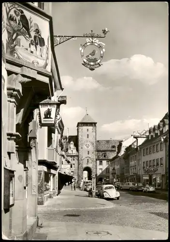 Villingen-Villingen-Schwenningen VW Käfer Oberes Tor Cafe zum Raben 1962