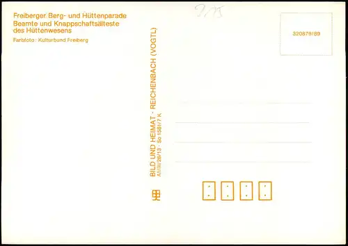 Freiberg (Sachsen) Freiberger Hüttenparade Beamte Hüttenwesens 1989