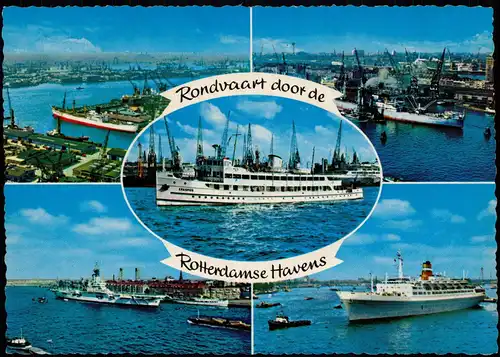 Postkaart Rotterdam Rotterdam 5 Bild Havens Hafen Schiffe Marine 1968