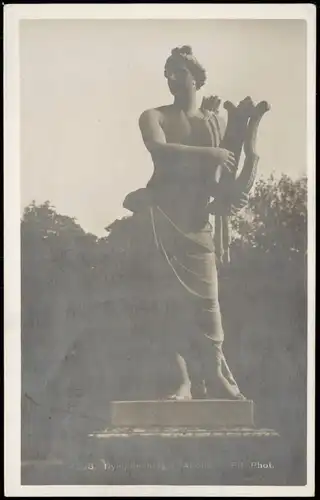 Ansichtskarte München Schloss Nymphenburg Apollo-Statue 1929