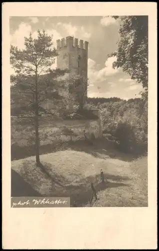 Ansichtskarte  Stimmungsbild: Ort - Burg 1932