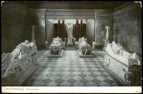 Ansichtskarte Charlottenburg-Berlin Mausoleum 1909