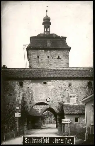 Ansichtskarte Schlüsselfeld oberes Tor. 1934