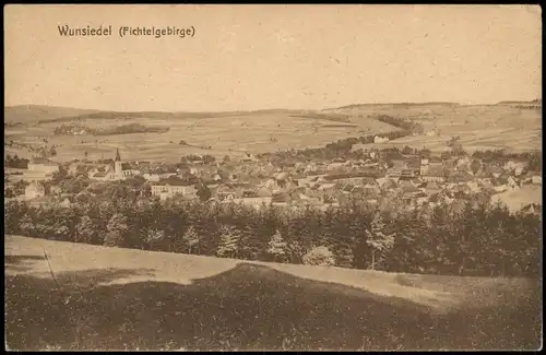 Ansichtskarte Wunsiedel (Fichtelgebirge) Totale 1922