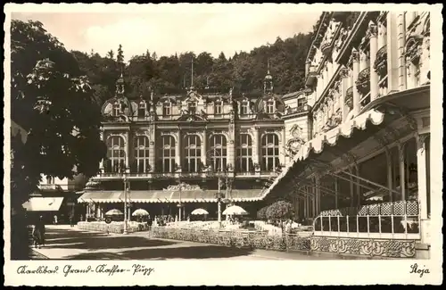 Postcard Karlsbad Karlovy Vary Grand Hotel "Pupp" - Fotokarte 1930
