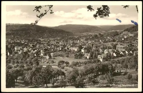 Ansichtskarte Murrhardt Blick auf die Stadt 1957