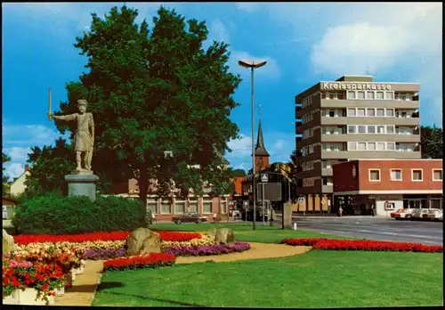 Ansichtskarte Bad Bramstedt Straßenpartie Stadtsparkasse 1982