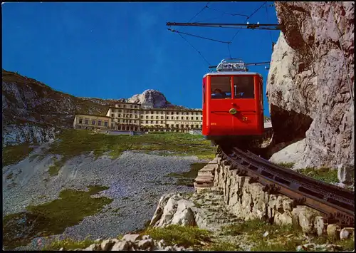 Ansichtskarte Luzern Lucerna Pilatus-Kulm Bahn und Station 1988