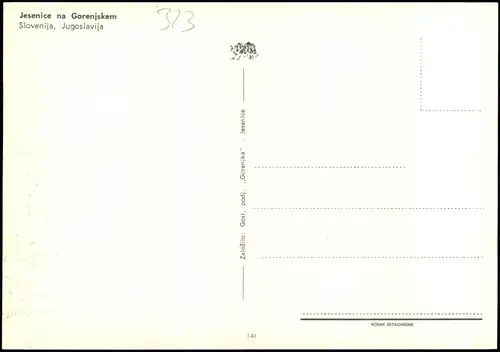 Postcard Aßling Jesenice Neubaugebiet 1986