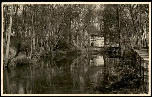 Ansichtskarte Mirow Wallgraben mit Torhaus 1954
