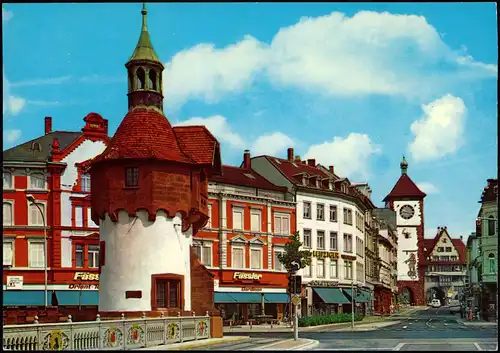 Freiburg im Breisgau Schwabentorturm und Schwabentor, Geschäfte 1970