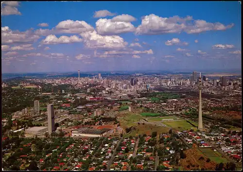 Postcard Johannesburg Panorama View City from Auckland Park 1975