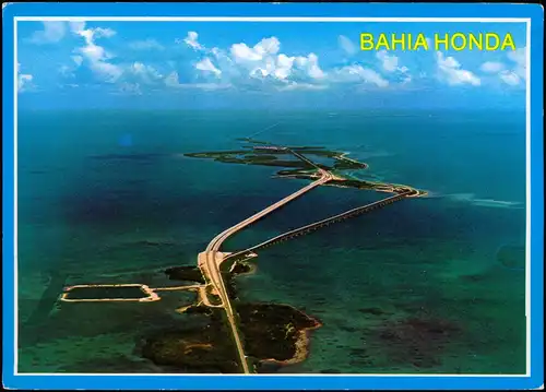 Postcard Bahia Honda (Florida) Luftbild Areal view 1993