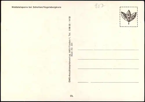 Ansichtskarte Schotten (Vogelsberg) Niddatalsperre - 4 Bild 1981