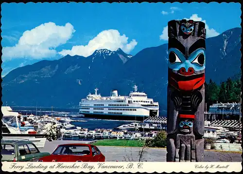Postcard Horseshoe Bay BRITISH COLUMBIA, CANADA Dampfer 1988