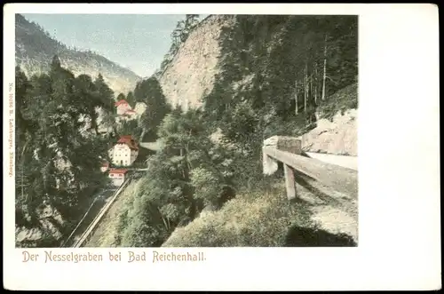 Ansichtskarte Bad Reichenhall Der Nesselgraben bei Bad Reichenhall 1900