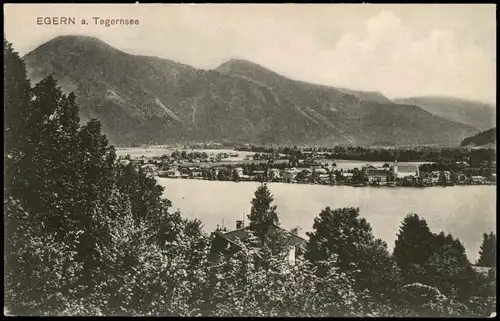 Ansichtskarte Egern am Tegernsee Fernansicht 1910