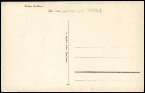 Ansichtskarte Maulbronn Kloster Maulbronn Herrenhaus 1920