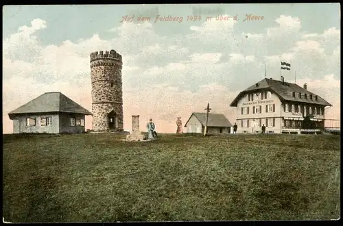 Ansichtskarte Feldberg (Schwarzwald) Feldberg Gasthaus zum Feldbergturm 1906