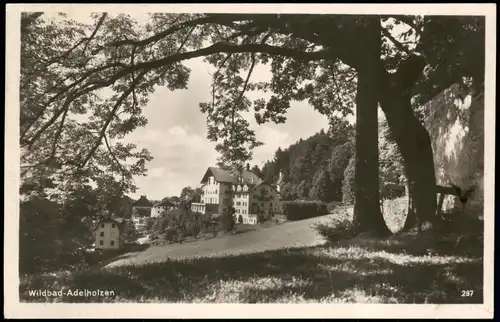 Ansichtskarte .Bayern Ortsansicht von Wildbad-Adelholzen 1930