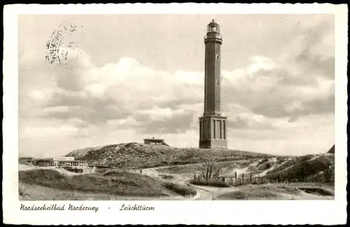 Ansichtskarte Norderney Leuchtturm (Lighthouse) 1959