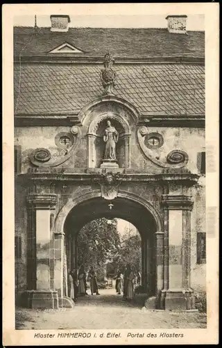 Himmerod-Großlittgen Kloster HIMMEROD i. d. Eifel. Portal des Klosters 1920