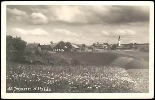 Ansichtskarte Sankt Johann am Walde Ortsansicht 1940
