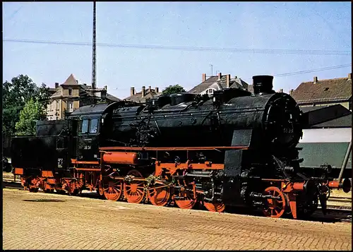 Eisenbahn Zug Lokomotive Motiv-AK Baureihe 58 (582) Güterzuglokomotive 1980