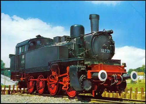 Eisenbahn Zug Lokomotive Motiv-AK Baureihe 92 (925-10), -Tender-Lokomotive 1980