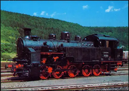 Dampflok Baureihe 97 (975) Zahnradlokomotive Standort: Bahnhof Horb (N) 1980